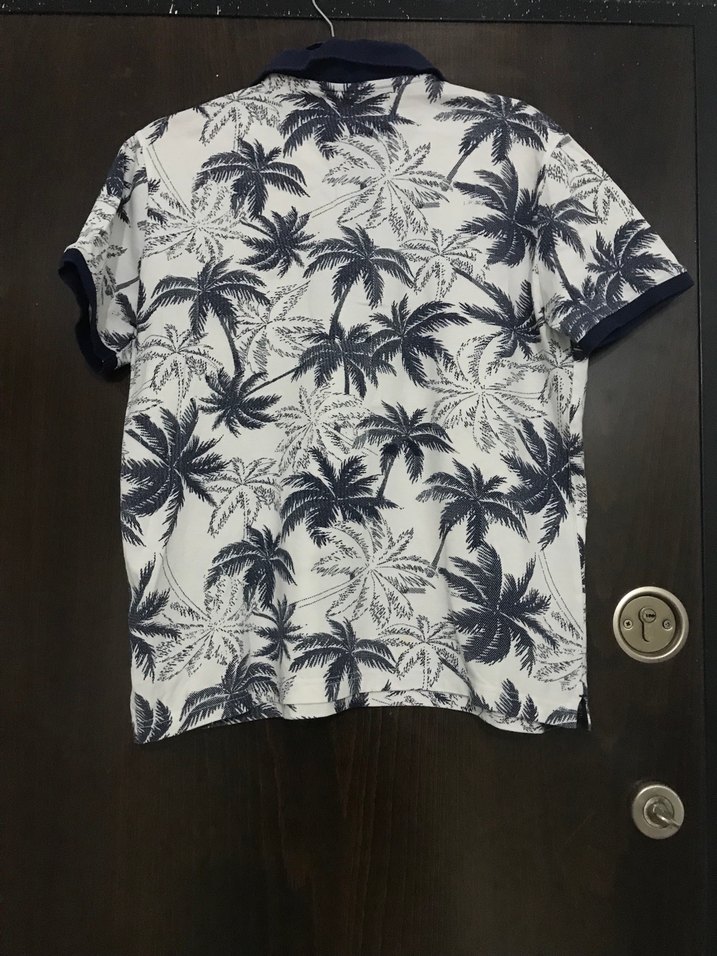 Erkek Kısa Kollu Desenli Polo Tişört - Görsel 4