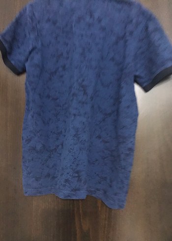 Lacivert Batik Desenli Erkek Polo Tişört - Görsel 4