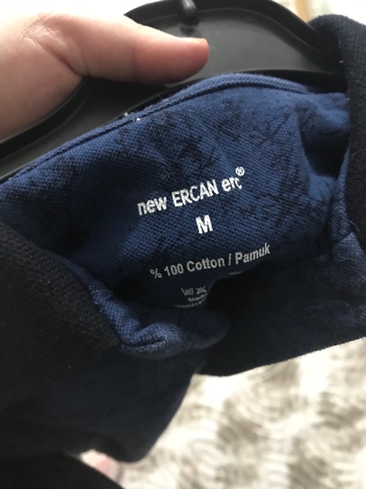 Lacivert Batik Desenli Erkek Polo Tişört - Görsel 3