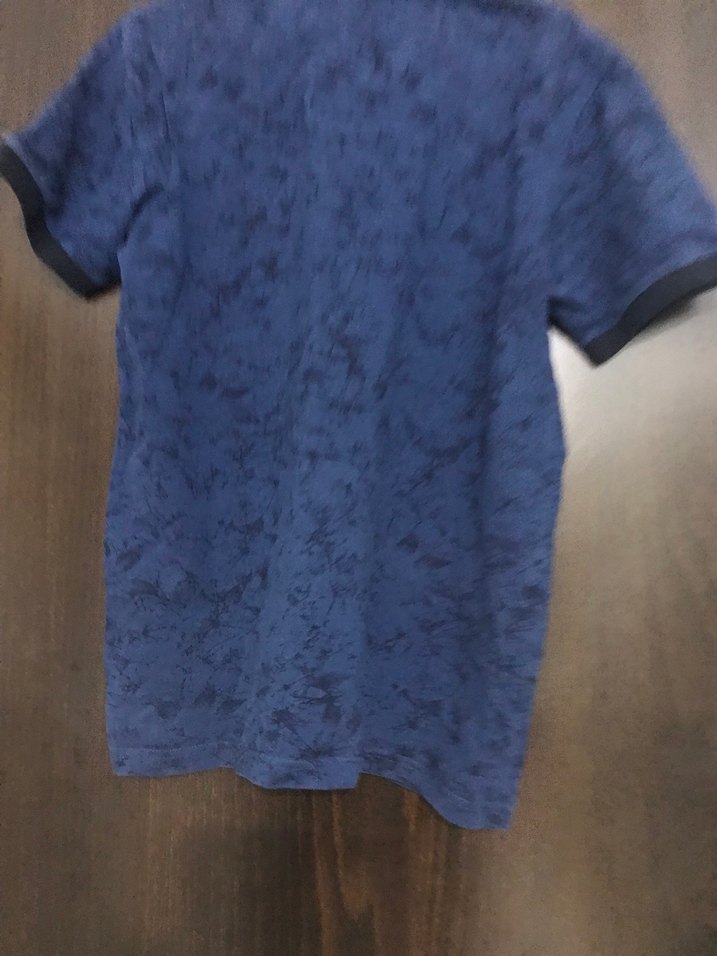 Lacivert Batik Desenli Erkek Polo Tişört - Görsel 4