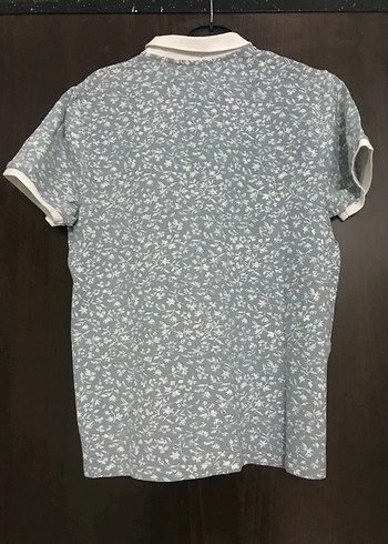 Gri Desenli Kısa Kollu Polo Tişört - Görsel 3