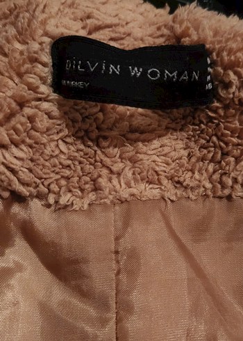 Kahverengi Uzun Peluş Kadın Kaban - Görsel 5