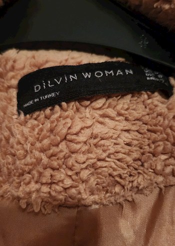 Kahverengi Uzun Peluş Kadın Kaban - Görsel 4