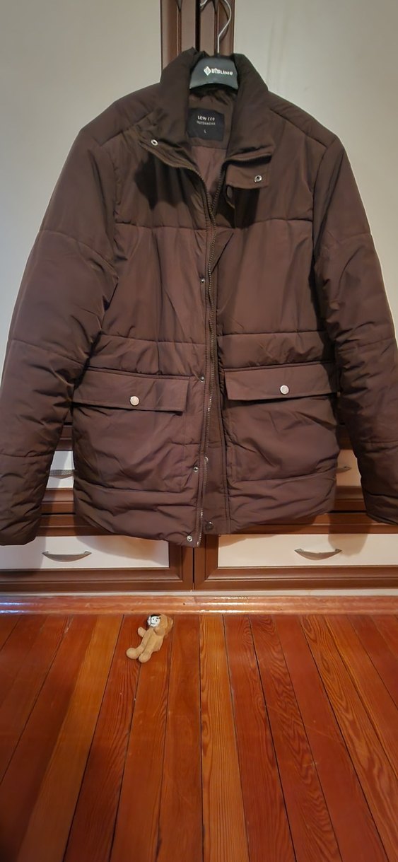 Kahverengi Erkek Mont - Görsel 3