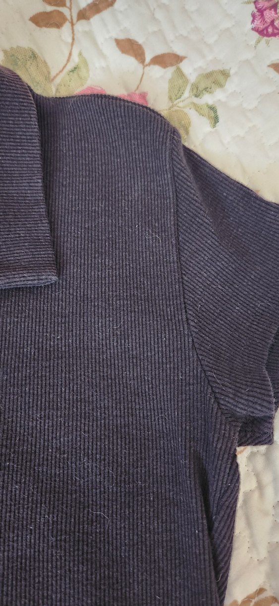 Kız Siyah Kısa Kollu Polo Tişört - Görsel 4