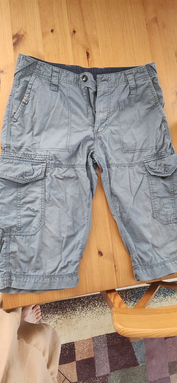 Erkek Kot Bermuda Şort - Görsel 2