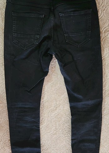 Siyah Slim Fit Erkek Kot Pantolon - Görsel 2