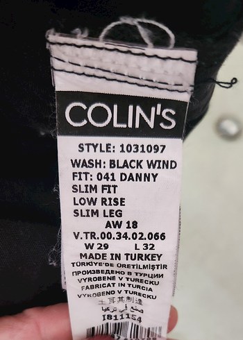 Siyah Slim Fit Erkek Kot Pantolon - Görsel 4