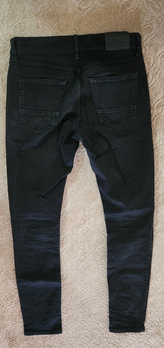 Siyah Slim Fit Erkek Kot Pantolon - Görsel 2