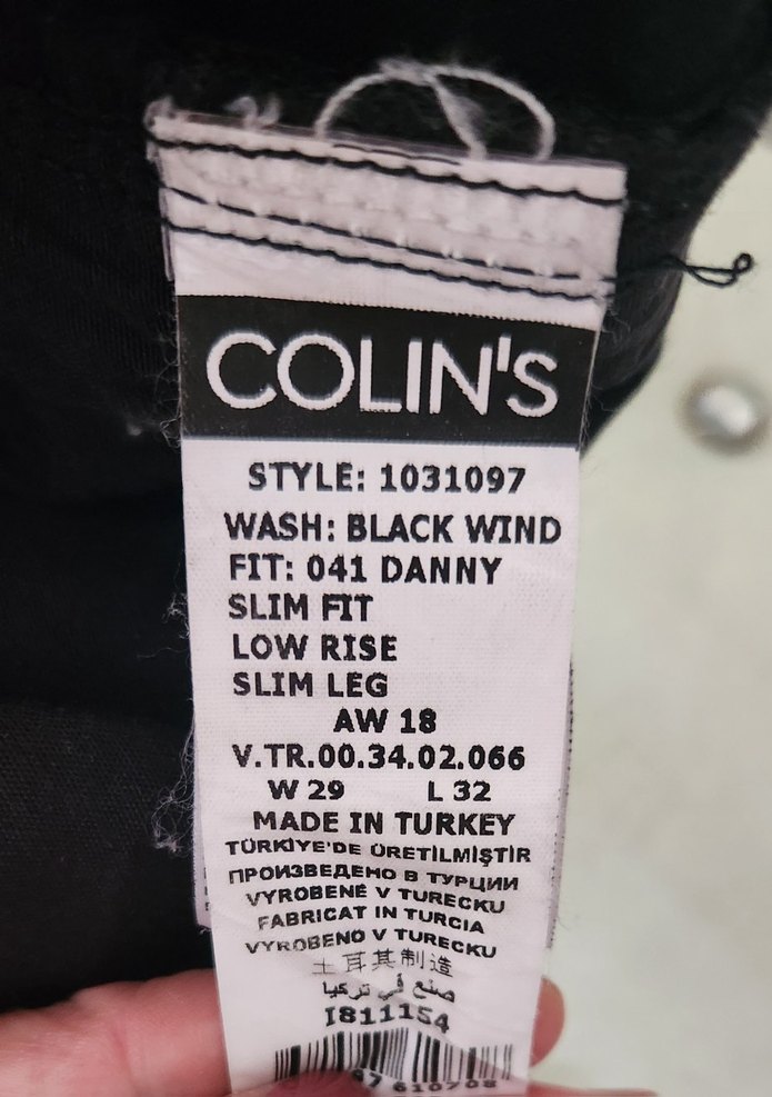 Siyah Slim Fit Erkek Kot Pantolon - Görsel 4