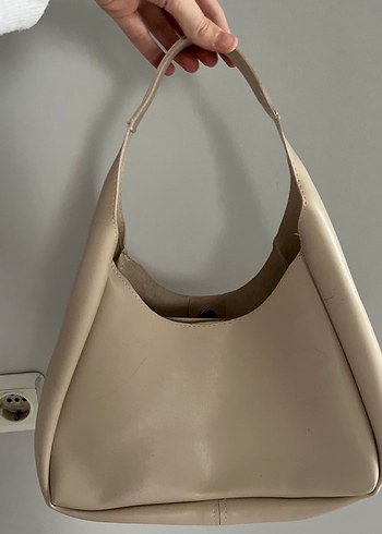 Diğer Bej Deri Kadın Çanta - Minimalist Tasarım