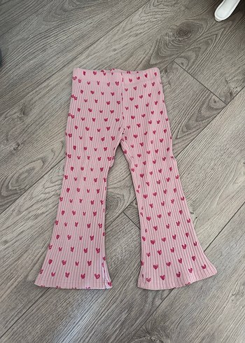 Diğer Kız Çocuk Pileli Pembe Tayt