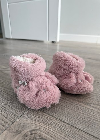 Kız Çocuk Pembe Peluş Ev Terliği - Görsel 2