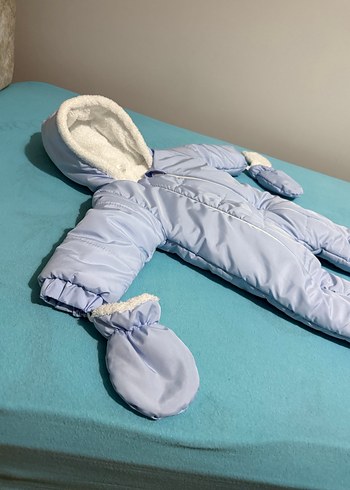 Mavi Bebek Polar Montlu Kar Tulumu - Görsel 3