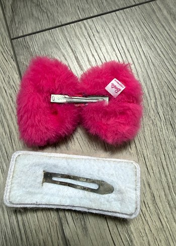 Pembe Kürklü Barbie Saç Tokası Seti - Görsel 2