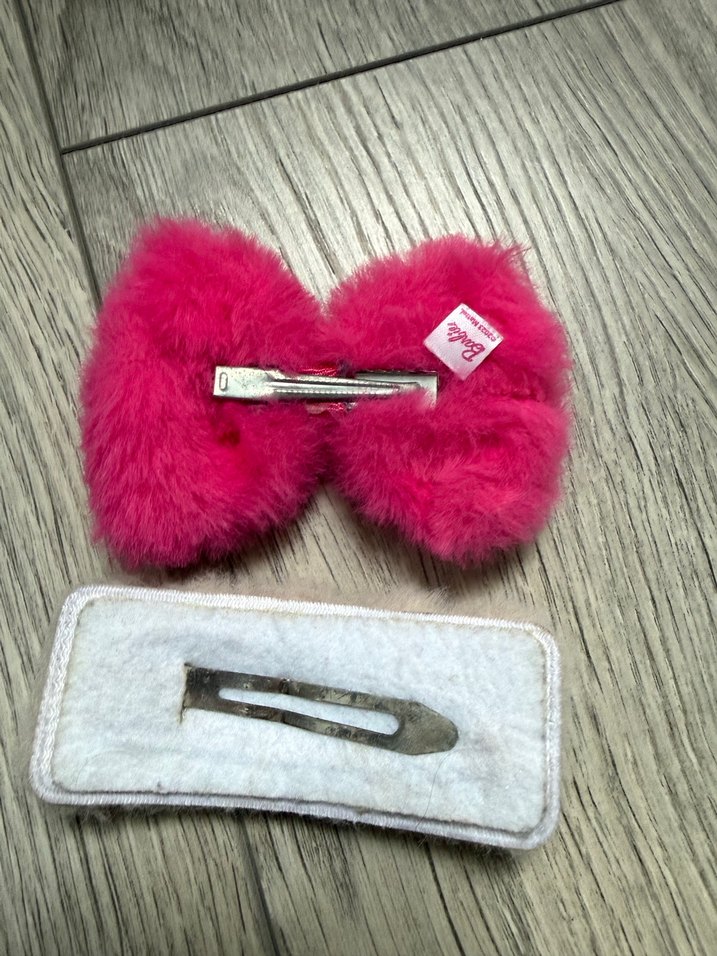 Pembe Kürklü Barbie Saç Tokası Seti - Görsel 2