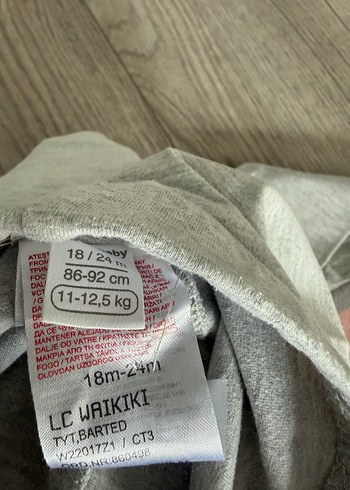 Kız Çocuk Gri Basic Tayt - Görsel 2