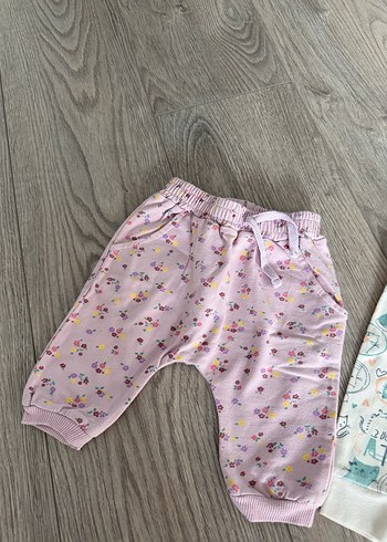 Kız Çocuk Pembe Örme Pamuklu Rahat Tayt - Görsel 2