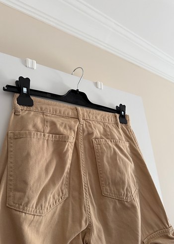 Bej Kargo kadın Keten Pantolon - Görsel 4