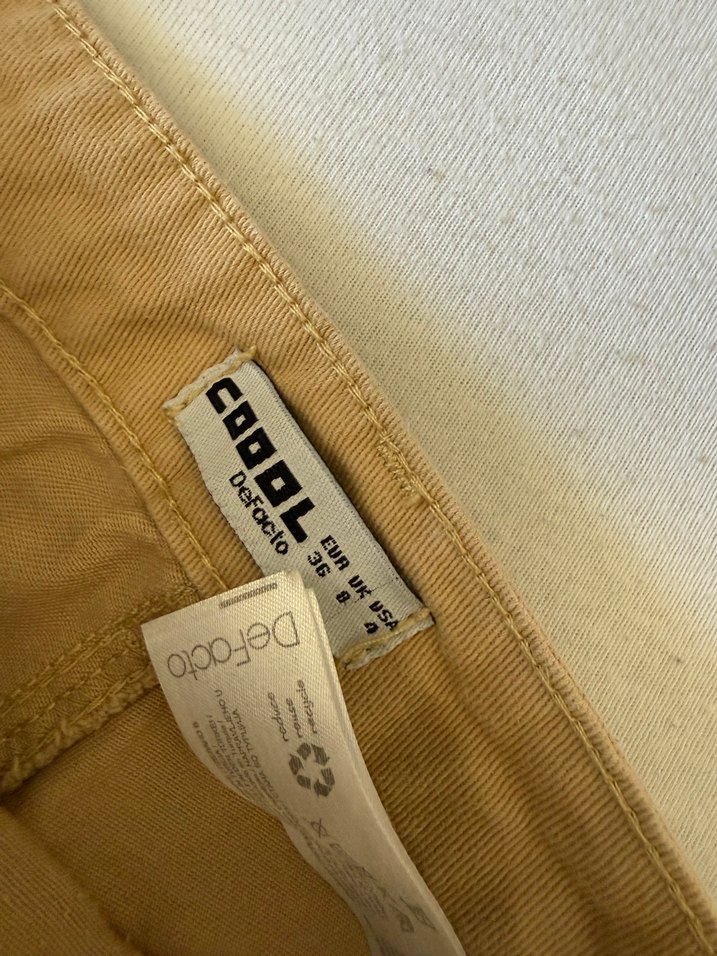 Bej Kargo kadın Keten Pantolon - Görsel 5