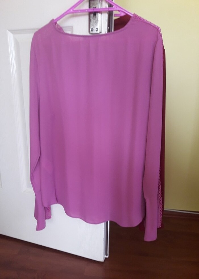 Lila Kolları İspanyol Yırtmaçlı 38 Beden - Görsel 2