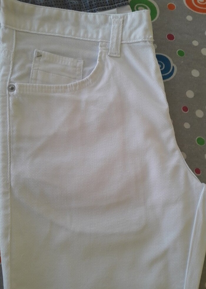 LCW 28 Beden Beyaz Erkek Şort - Görsel 2