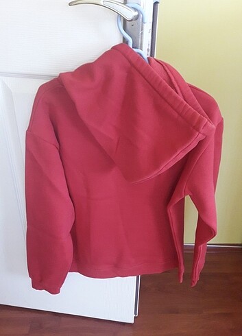 Mavi XS Unisex Kırmızı Sweatshirt - Görsel 2