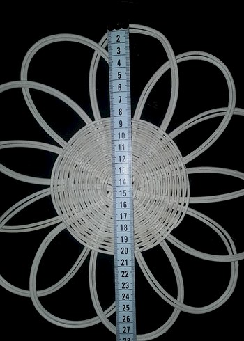 Bohem Tarzı Rattan Papatya Duvar Süsü - Görsel 2