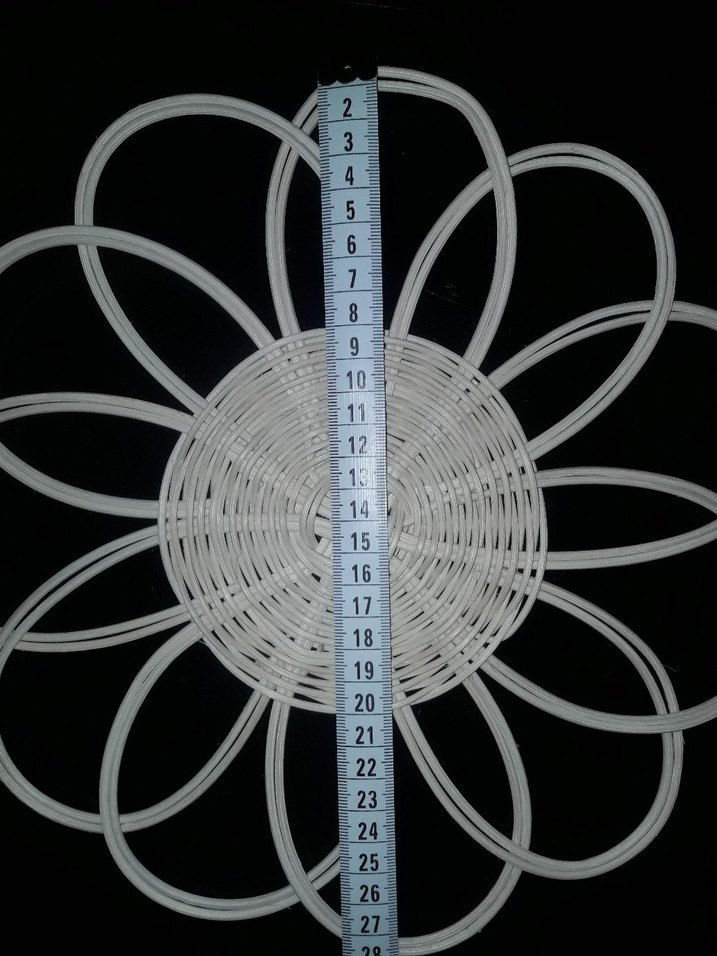 Bohem Tarzı Rattan Papatya Duvar Süsü - Görsel 2