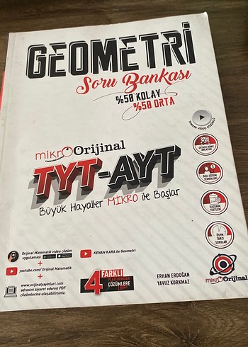 MikroOrijinal TYT-AYT Geometri Soru Bankası