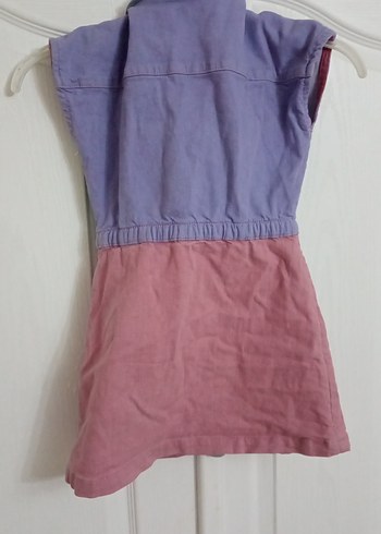 Kız Çocuk Düğmeli elbise - Görsel 2