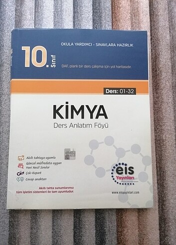 Eis yayinlari 10. Sinif kimya daf ders anlatim foyu 