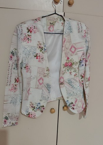 Çiçekli Bohem Kadın Blazer Ceket - Görsel 2