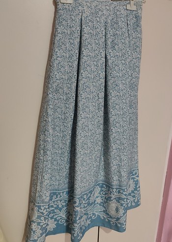 Mavi Bohem Uzun Drapeli Etek - Görsel 2