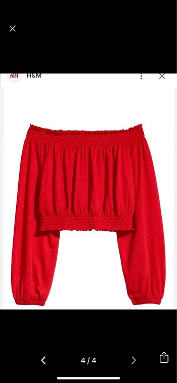 s Beden çeşitli Renk HM OMZU AÇIK CROP