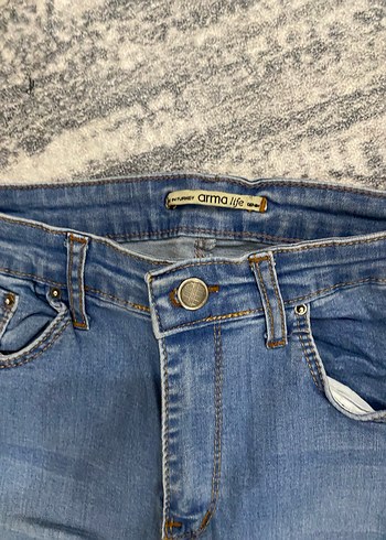 Gri Mavi Kadın Denim Jean - Görsel 2