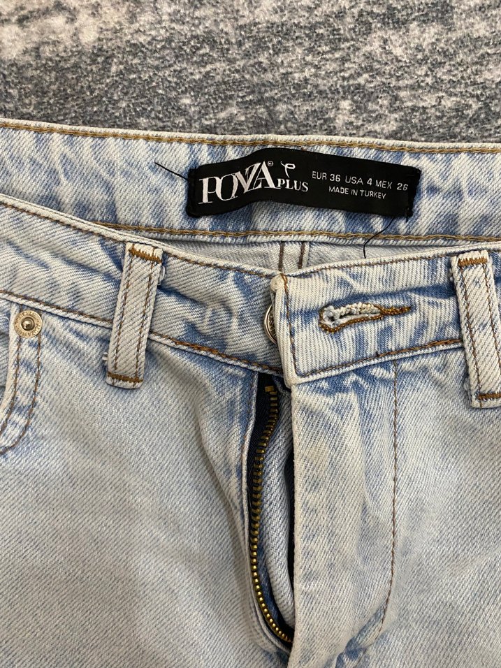 Kadın Gri Yıkamalı Rahat Kesim Jean - Görsel 2