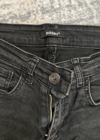 Siyah Dar Kesim Midi Boy Kadın Kot Pantolon - Görsel 2