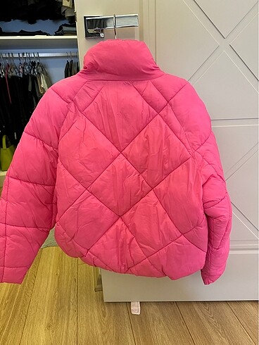 xs Beden pembe Renk Pembe şişme mont