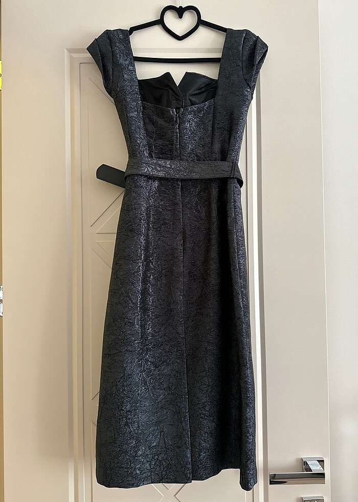 Antrasit elbise - Görsel 3