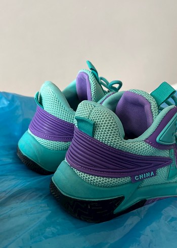 Turkuaz Mor Basketbol Ayakkabısı Velcro - Görsel 3