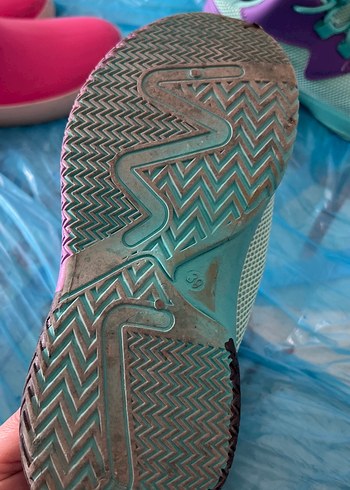 Turkuaz Mor Basketbol Ayakkabısı Velcro - Görsel 2