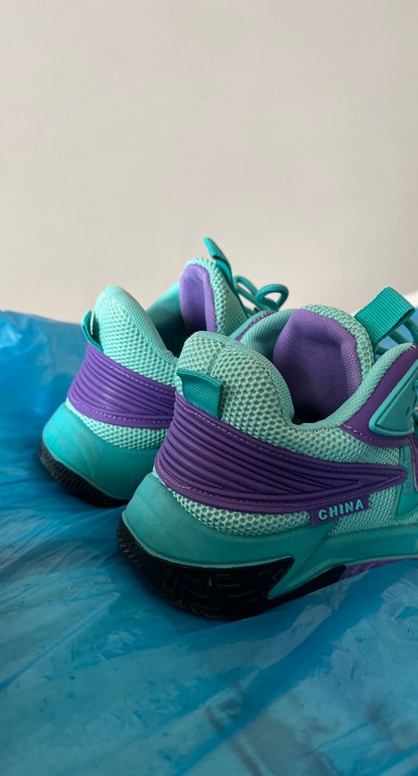 Turkuaz Mor Basketbol Ayakkabısı Velcro - Görsel 3