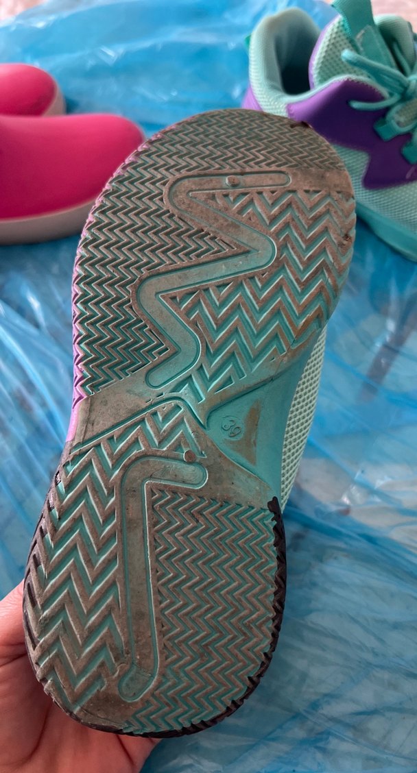 Turkuaz Mor Basketbol Ayakkabısı Velcro - Görsel 2