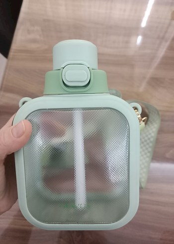 Pastel Yeşil Çocuk Termos Şişesi - Görsel 2