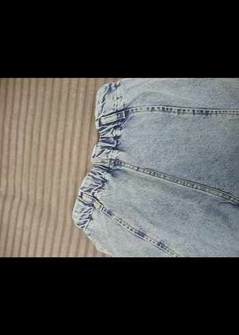 Pastel Bej Midi Denim cocuk Jean - Görsel 6