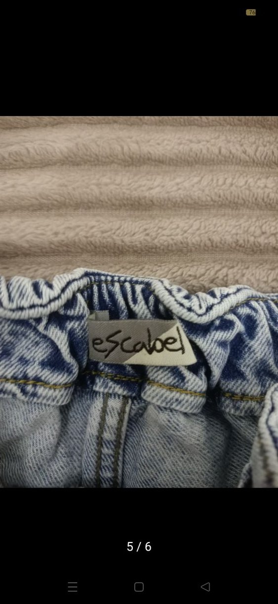 Pastel Bej Midi Denim cocuk Jean - Görsel 5