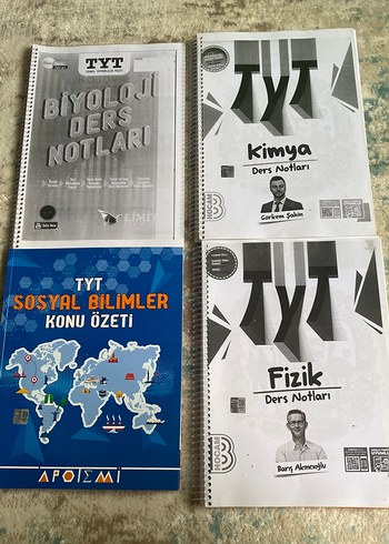TYT Sınavı Hazırlık Ders Notları Seti