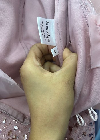 Abiye Pembe Uzun Drapeli Straplez Abiye Elbise