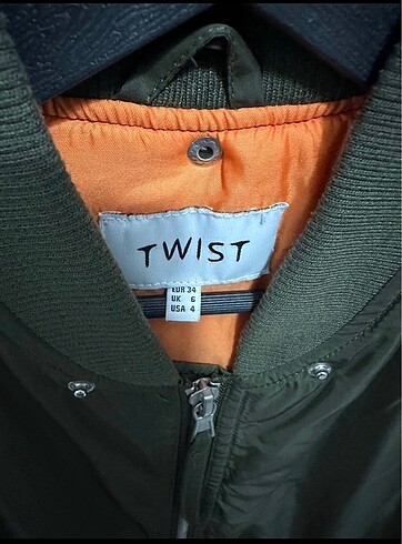 xs Beden haki Renk Twist mont